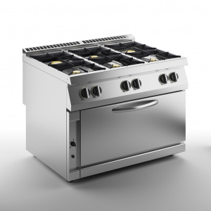 Плита газовая 6 конфорочная 900 серии Apach Chef Line Slrrg129Fg