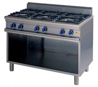 Плита 6 конфорочная Kogast Ps-Т67/P газ 700 серии 