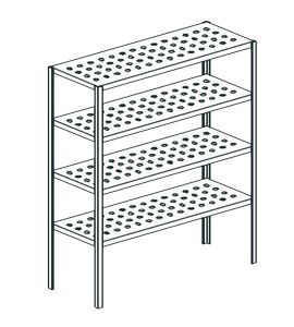 Стеллаж перфорированный Apach Chef Line Lstp20-134