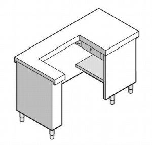 Прилавок для кассы Emainox 8Cdx15 8045060