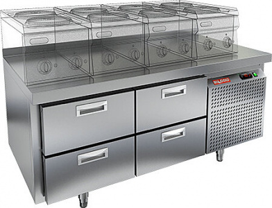 Стол с охлаждающим шкафом Hicold Sn 22/Tn Lt о