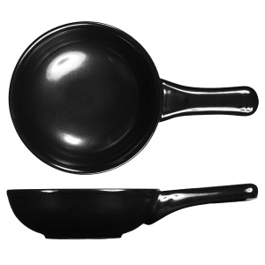 Сковорода "Wok" D 15,5СМ 0,57Л, порционная, керамика, без крышки, Rustics Simmer, цвет Black Zcbrpn2