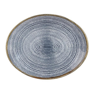 Блюдо овальное 31,7Х25,5СМ, без борта, цвет Slate Blue, Studio Prints Spsbop121