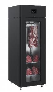 Шкаф для созревания мяса Polair Cs107 Meat исполн.1 Black со стеклом