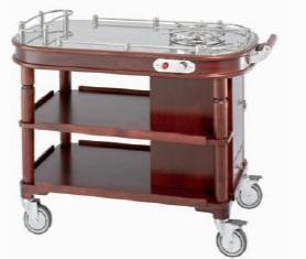 Тележка сервировочная Paderno  58876-00 для фламбе