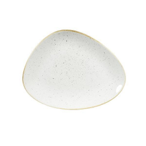 Блюдо треугольное Chefs 26,5Х20,5СМ, без борта, Stonecast, цвет Barley White Swhstc261