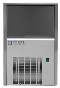 Льдогенератор Ice Tech SS25AS кубикового льда Gourmet, 22 кг/сут, корпус из нержавеющей стали