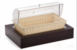 Поднос с корзиной для хлеба с крышкой Roll-Top на дерев.Подставке венге 51136900 – купить в RuOborudovanie.ru с доставкой до двери Купить поднос с корзиной для хлеба с крышкой roll-top на дерев.подставке венге 51136900 – цена от завода, доставка до двери | RuOborudovanie.ru