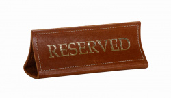 Табличка настольная Reserved 180х70 мм
