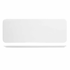 Блюдо сервировочное прямоугольное 37,6Х14СМ, цвет White, Buffet Wood Aprrst1