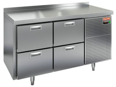 Стол охлаждаемый Hicold SN 22/TN (-2+10), 4 ящ, 1390х600х850мм 