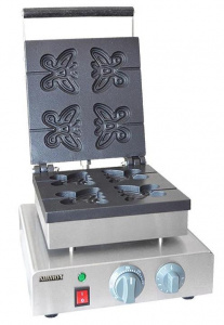 Вафельница Airhot WBBF-4 Butterfly бабочка 253х253мм, чугун, электр.настольн.