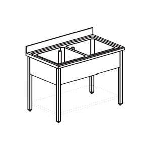 Ванна моечная Apach Chef Line L2S147-55