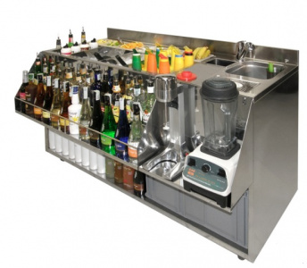 Барная станция Apach Chef Line Lbsh2S охлаждаемая с бортом