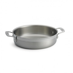 Лоток для жарки "Tri-Ply" D25,5См H6,5См 3,4Л, круглый, с ручками, нерж.сталь Cw7010 – купить в RuOborudovanie.ru с доставкой до двери Купить лоток для жарки "tri-ply" d25,5см h6,5см 3,4л, круглый, с ручками, нерж.сталь cw7010 – цена от завода, доставка до двери | RuOborudovanie.ru