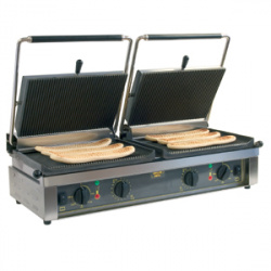 Гриль контактный Roller Grill Double Panini M – купить в RuOborudovanie.ru с доставкой до двери Купить гриль контактный roller grill double panini m – цена от завода, доставка до двери | RuOborudovanie.ru