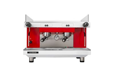 Кофемашина Sanremo Zoe 2 гр. 220В полуавтомат бело-красная