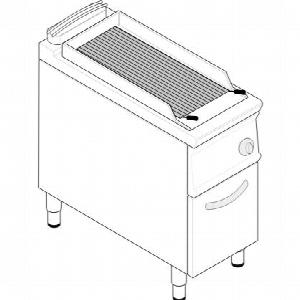 Гриль лавовый 740 серии Tecnoinox Gr4Fg7 713112 газ