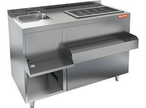 Барная станция Hicold НБМКС-12/5БПК с бортом