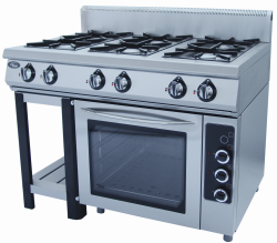 Купить плита газовая 6 горелочная grill master ф6пдг/800 с комбинированноой духовкой – цена от завода, доставка до двери | RuOborudovanie.ru