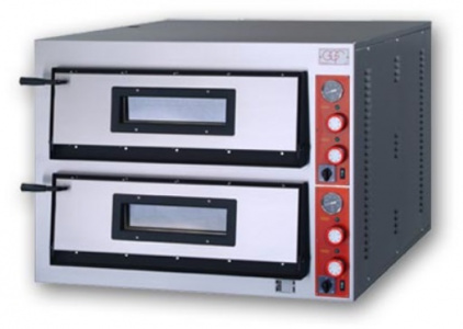 Печь для пиццы Xts F2/90 EA электрическая 2-камерная с подом 91,5х61см