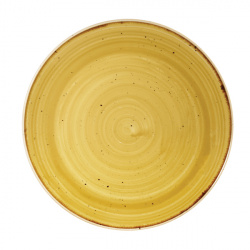 Купить тарелка мелкая 21,7см, без борта, stonecast, цвет mustard seed yellow smssevp81 – цена от завода, доставка до двери | RuOborudovanie.ru