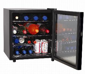 Шкаф холодильный со стеклом Cooleq Tbc-46 черный