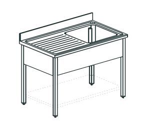 Ванна моечная Apach Chef Line Ls136-54Lwsh
