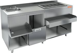 Барная станция Hicold НБМКС-16/5БПК с бортом, без ящика и вертушки