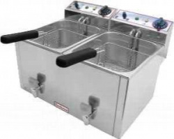 Фритюрница Beckers FR 10+10 LT на 20л, 6кВт, настольная, 215х270х135мм