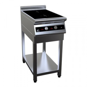 Плита индукционная Кобор I7-2S на открытой подставке, 2 конфорки, 400х700х870