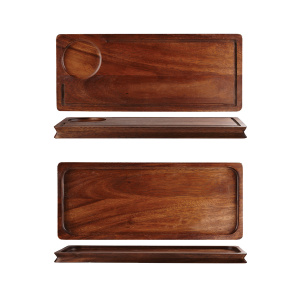 Блюдо деревянное 40Х16,5СМ, двухстороннее, Buffet Wood Zcawwbdd1